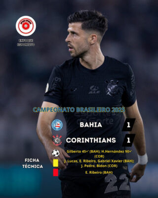 Corinthians conquista empate com o Bahia