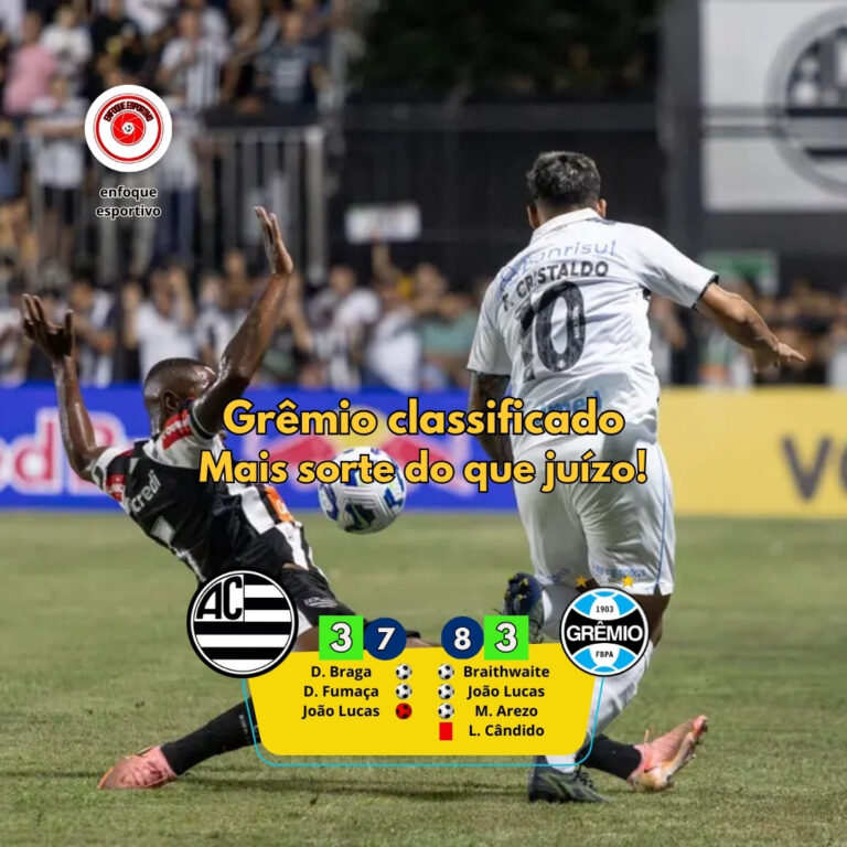 Grêmio avança nos pênaltis na Copa do Brasil