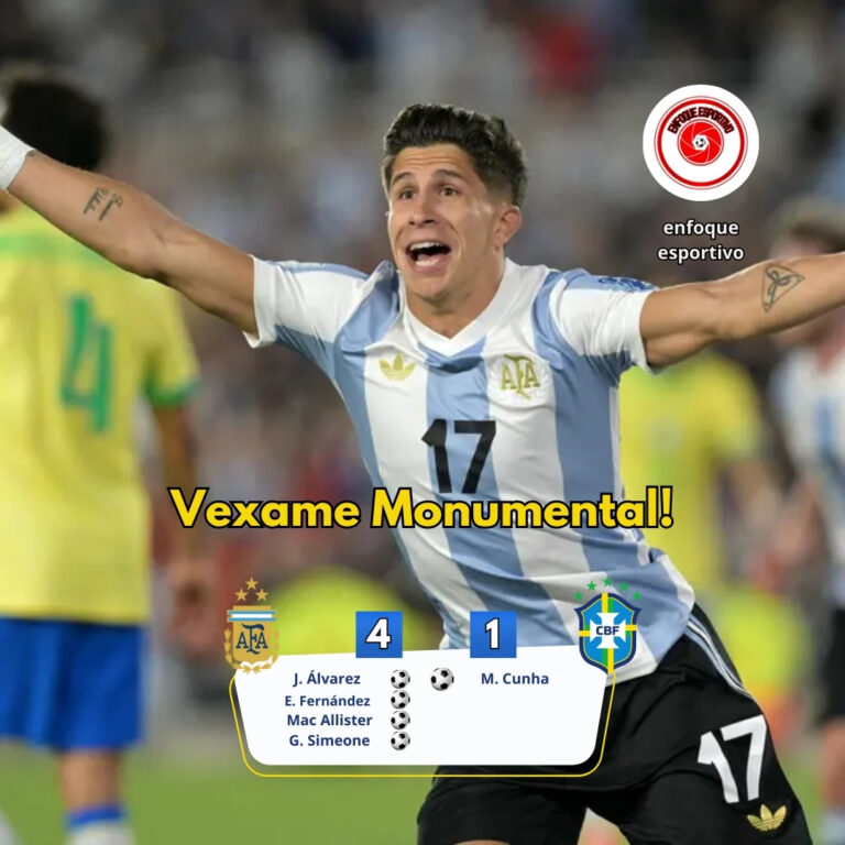 Argentina deu um baile Monumental