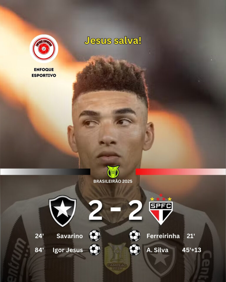 Botafogo e São Paulo empatam!