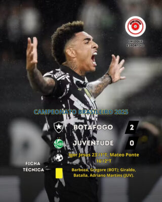 Botafogo vence o Juve e sobe na tabela