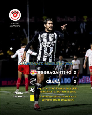 Bragantino busca reação e empata no fim!
