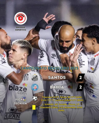 Santos empata em jogo eletrizante