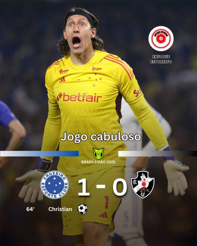 Cruzeiro vence o Vasco e entra no G4