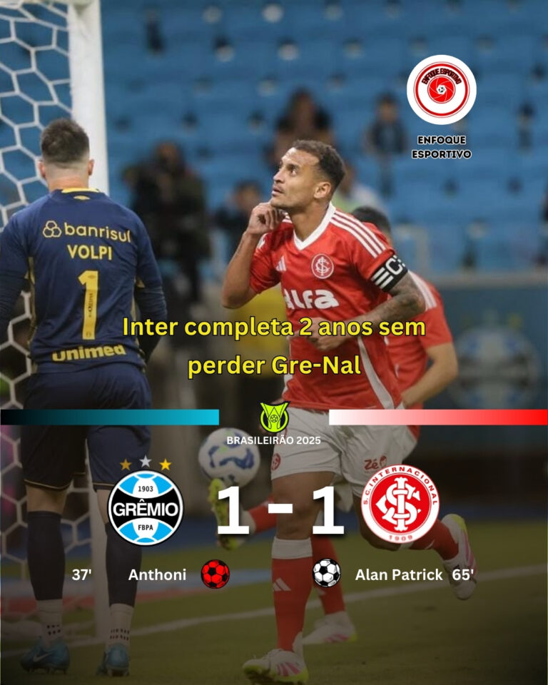 🔥 Gre-Nal pega fogo e termina 1x1