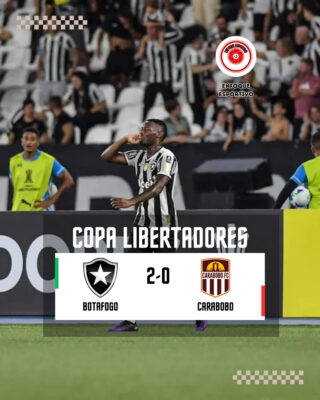 Botafogo vence e respira na Liberta