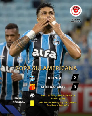 Grêmio vence a segunda na Sula