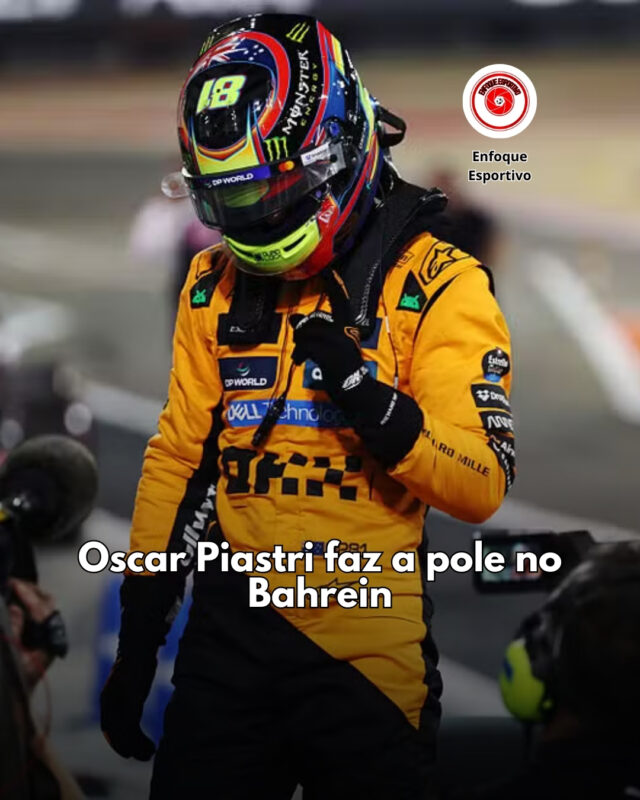 Piastri voa e crava a pole no Bahrein